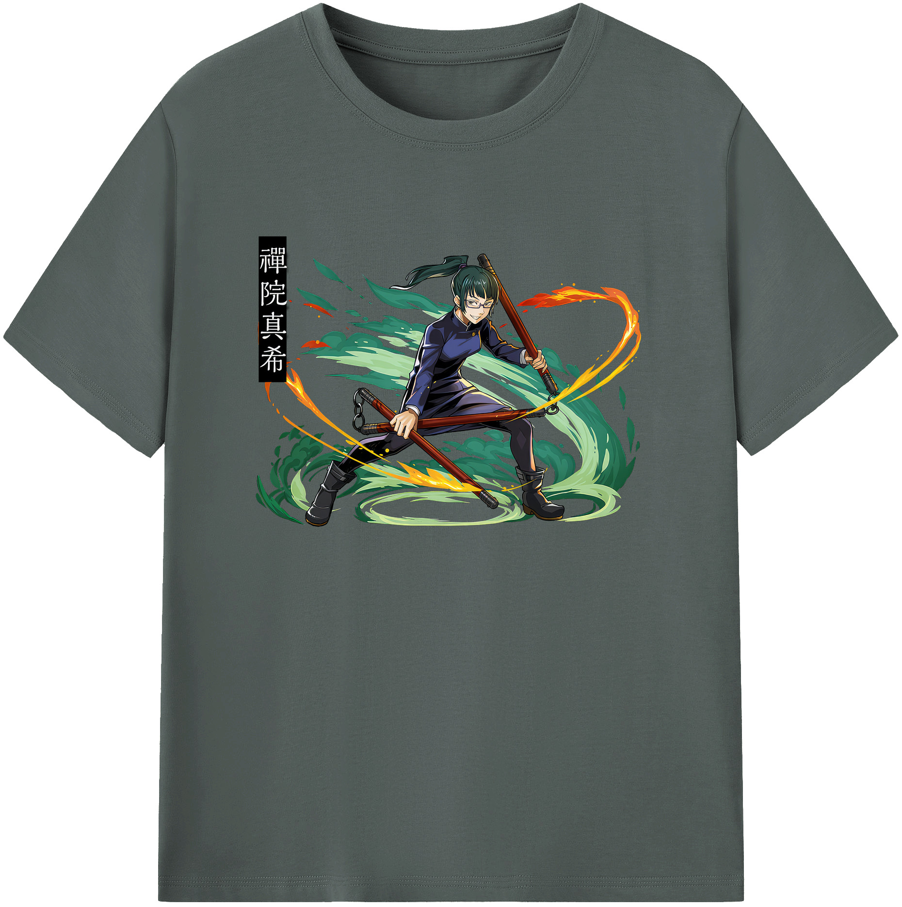 （画像用） 呪術廻戦 Jujutsu Kaisen 綿100％ メンズ半袖Tシャツ｜肌触りやわらか＆通気性